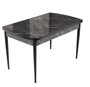Hanah Home Trend Bendır - Mesa de comedor extensible Blanco y Negro